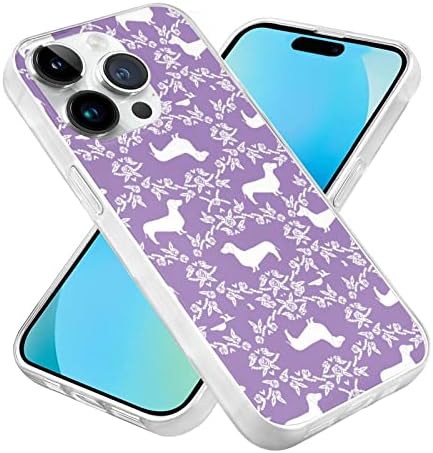 Dachshund Proloral Dog Protector Cover תואם ל- iPhone 14/iPhone 14 Pro/iPhone 14 Plus/iPhone 14 Pro Max