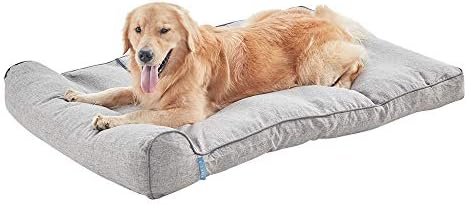 Bdeus 50 x 36 x 6.5in מיטות כלבים אורטופדיות עבור כלבים גדולים מרווח סופר עבה ונוח מיטת חיות מחמד עם כרית,