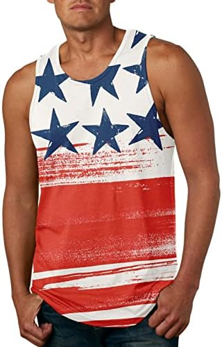 חולצות טי גברים של מיאשוי קיץ חדש אמריקאי יום העצמאות כותנה 3 הדפסת חולצות גופייה של גברים מזדמנים