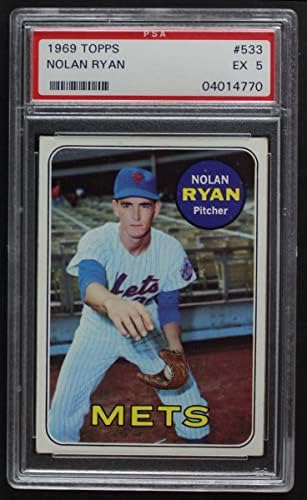 1969 Topps 533 Nolan Ryan New York Mets PSA PSA 5.00 Mets