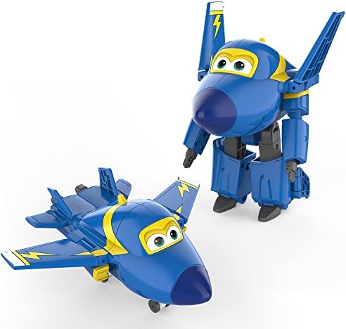 סופר כנפי 5& 34; הפיכת ג ' רום מטוס צעצועים, בטוח ועמיד רכב פעולה איור, מטוס כדי רובוט, שנאי צעצועי