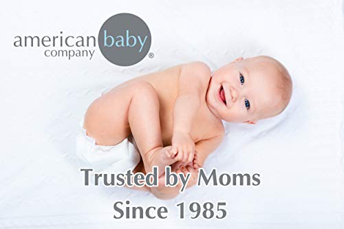 אמריקאי תינוק חברה 36 איקס 48 טבעי כותנה תרמית/ופל שמיכת מיטת פעוט, אפור, רך לנשימה, עבור בנים ובנות