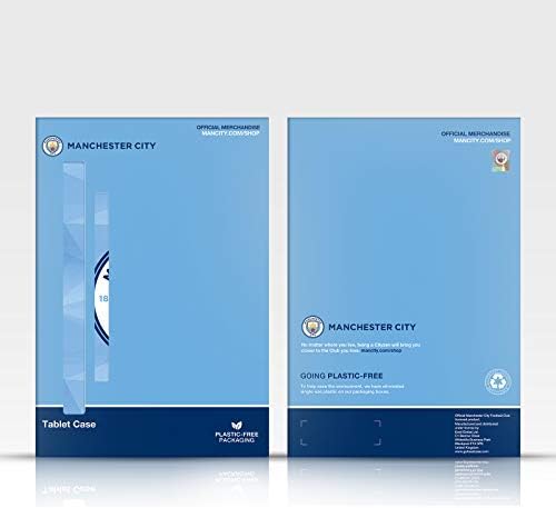 עיצובים של תיק ראש מורשה רשמית מנצ'סטר סיטי סיטי סיטי FC מלא צבע מלא גד עור ספר ארנק מארז תואם ל- Apple iPad
