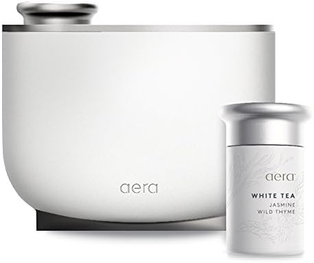 Aera Tea White Home Home ניחוח ניחוח ניחוח - תווים של תה לבן, יסמין וטימין - עובד עם מפזר ה- Aera