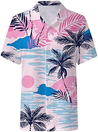 מלא שרוול חולצות לנשים נשים קיץ הוואי חולצות רך מגניב פרחוני הדפסה קצר שרוול כפתור עד חולצות