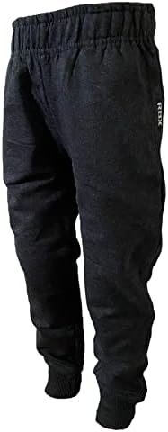 מכנסי ג'וג'ר של ילד שחור מארל שחור מצולץ חפתים תחתונים תחתונים ספורט חדר כושר ספורט רצים מושכים מכנסי