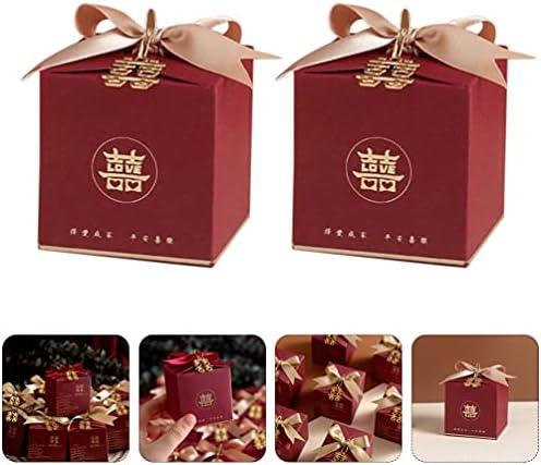 קופסאות ממתקים לחתונה של Abaodam 20 יח 'קופסאות אריזה לחתונה קופסאות נייר פינוק קופסאות מסיבות