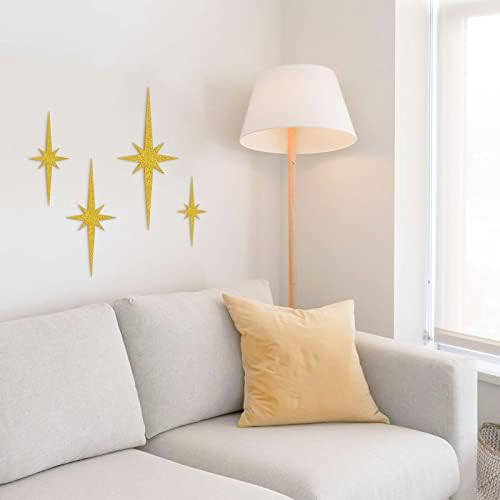 Xylolfsty Starburst Decor Decor באמצע המאה המודרנית הכוכבת קיר עיצוב קיר אקריליקה MCM כוכב כוכב