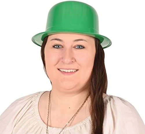 איגר 6 חתיכה פלסטיק שמח יום פטריק הקדוש כובעים, מגוון עיצובים, מזל של אירי המפלגה טובות