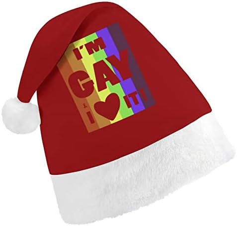 גאווה אהבה זה חג המולד כובע אישית סנטה כובע מצחיק חג המולד קישוטים