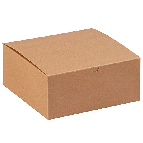 קופסאות מהירות BFGB883K ארגזי מתנה, 8 x 8 x 3 1/2 , קראפט