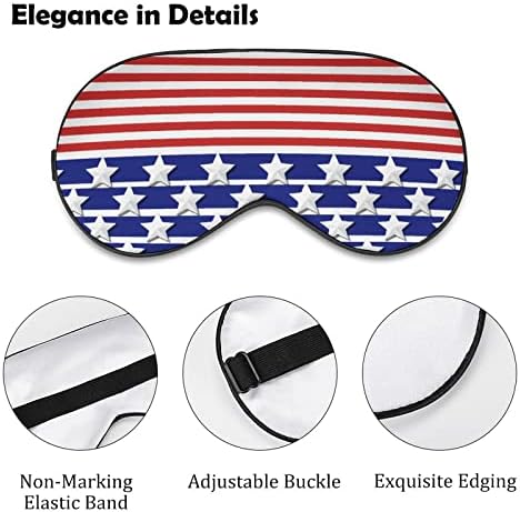 עיצוב דגל אמריקאי מסיכת עיניים שינה רכה צל מצחיק צל עיניים מכסה עיניים עין מסכת שינה לטיול