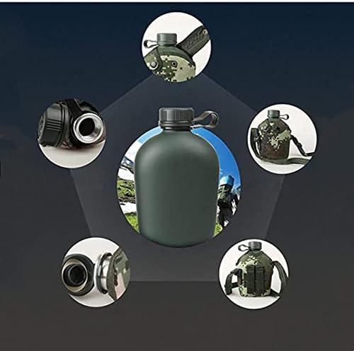 HNJZX קומקום הסוואה, כוסות קנטינה צבאיות של טיטניום, בקבוק מים קנטינה צבאית אלומיניום, קנטינה בקבוק מים בסגנון