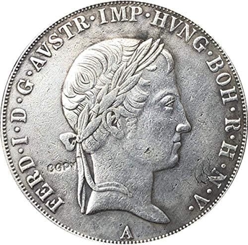 1837 אוסטריה 1 מטבעות ת'לר עותק 38 61 ממ לעיצוב משרדים בחדר הבית