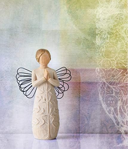 עץ ערבה עץ, מלאך תפילה, דמות מצוירת ביד מפוסלת
