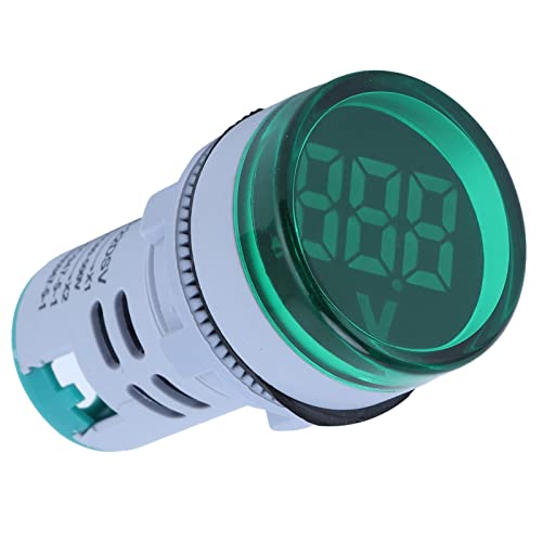 עגול מיני דיגיטלי תצוגת LED מתן צג מוניטור מתח מתח דיגיטלי מחוון אותות למכשירים ביתיים 60 ~ 500V AC