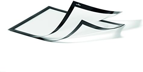 עמיד 498501 Duraframe Magnetic Plus, מסגרת תצוגה מגנטית, A4 - שחור, חבילה של 2