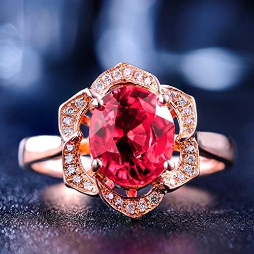 הצעת טבעת אופנה של טבעת ולנטיין טבעת טבעת זירקון רוז אדום טבעות טבעות טבעות טבעות לאצבע