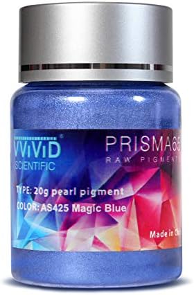 Vvivid Prisma65 פיגמנט גולמי קסם כחול אבקת פנינה מטאלית 20 גרם צנצנת