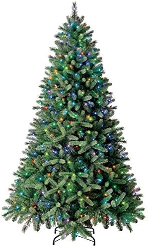 קלאסיקות ירוקות-עד וושינגטון אשוחית עץ חג המולד המלאכותי מראש, 7.5 רגל, ירוק