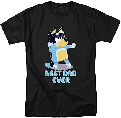 כחול אבא חולצה, כחול כלב קריקטורה חולצה למבוגרים יום הולדת, אבות יום לגברים, אבא, אבא, אב בעל