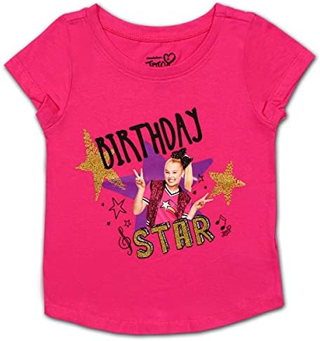 ניקלודיאון ג ' וג ' ו סיווה בנות יום הולדת חולצה לפעוטות וילדים קטנים-ורוד