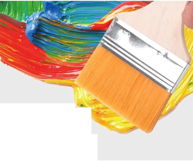 SAWQF שטוח ניילון שמן ציור מברשת כלים ביתיים קיר תפאורה לניילון מנגל לשימוש חוזר