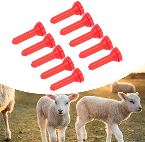 10 יחידות כבש חלב פטמה, פטמה לעזים, לשתות פטמות, רך גומי החלפת כבש פטמות עבור כבשים עיזים קטן בעלי החיים עבור סיעוד