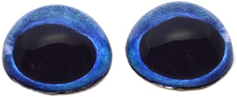 דג חרב כחול כיפה גבוהה זכוכית קבורוכוני עיניים לתליון להכנת תכשיטים עטופים תכשיטים דמויי פו או פסלים פו