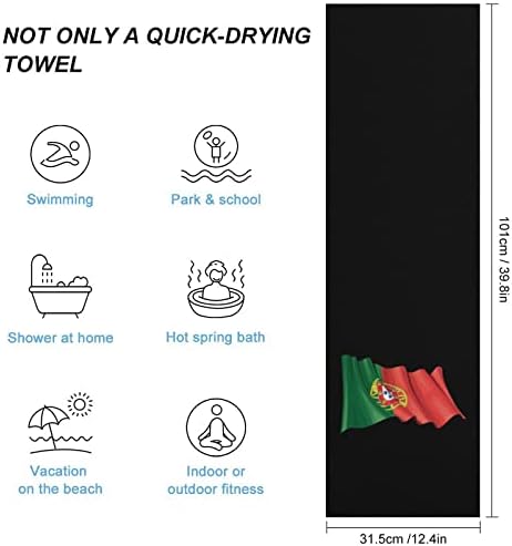 דגל פורטוגל מהיר מגבות יבשות מטליות כביסה סופגות מאוד מטליות פנים פנים מגבות יד למלון ספא אמבטיה