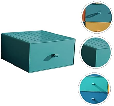 CABILOCK 1PC קופסא מיכל תכשיטים תצוגת מארגן ירוק חדר שינה חדר שינה אחסון מגירות ערימה איפור משטח