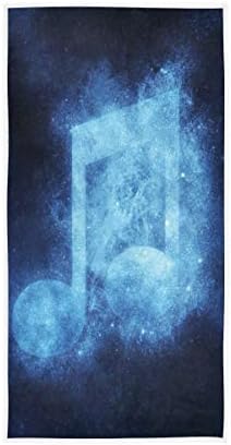 תו מוסיקה של אלזה שלט כוכבי כוכבים כוכבים שמיים מגבת יד יוגה כושר כותנה כותנה מגבות ספא ​​מגבות סופגות