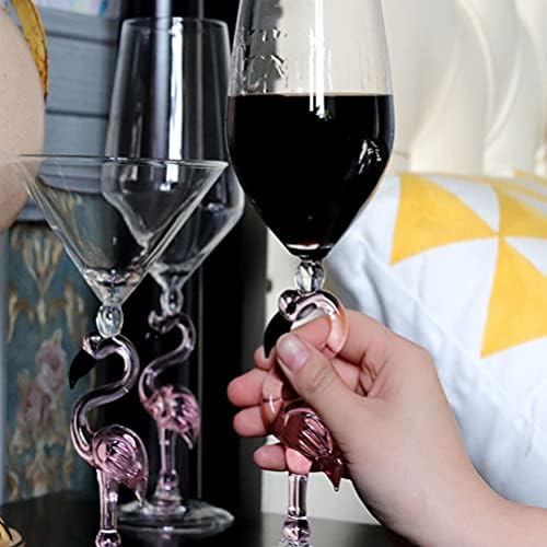 צורת פלמינגו פלמינגו של קוקטייל צורה כוסות מרטיני כוס משקה דקורטיבי כוס יין כוסות שמפניה גביע