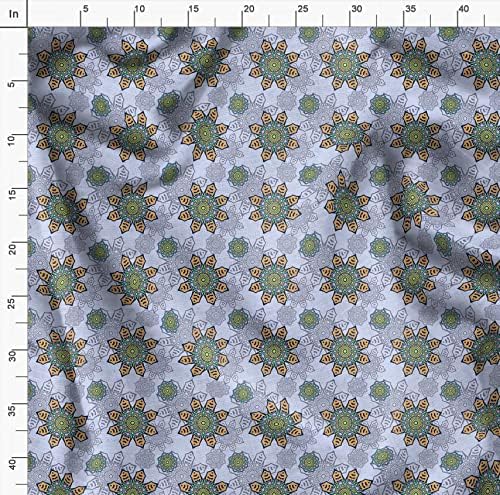 כותנה ג 'רזי בד האבוריג' ינים פסיפס מודפס מלאכת בד על ידי חצר 58 אינץ רחב