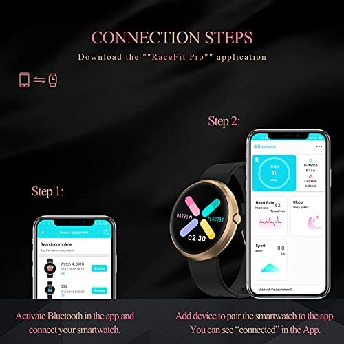 Skmei Smart Watch for Android ו- iOS טלפונים, גשש פעילות כושר אטום למים עם תזכורת שיחה של שינה דופק תזכורת