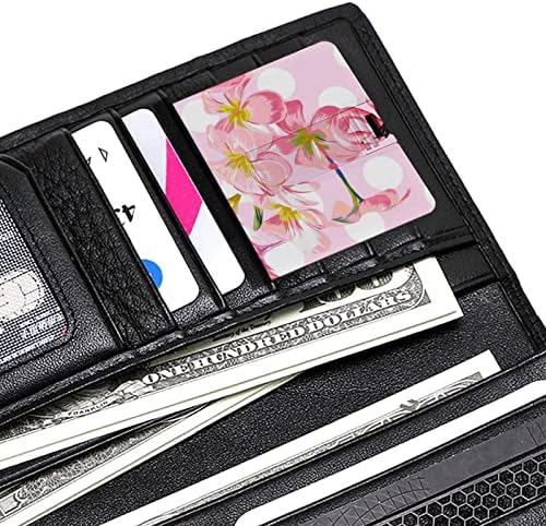פלמינגו ציפור יפה פולקה נקודה כרטיס אשראי USB כונני פלאש בהתאמה אישית מזיכרון מפתח מתנות תאגידיות ומתנות