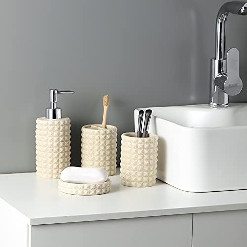 מתקן סבון גנרי קרם קרם קרם משאבת אמבטיה עיצוב אבן לחדר אמבט