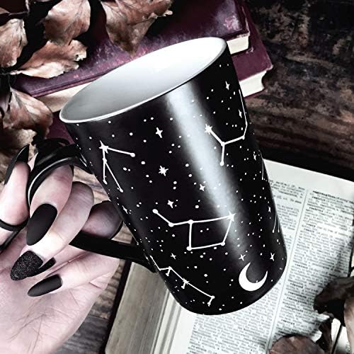 ספל קפה גבוה של וויאג'ר על ידי רוגן + זאב ליל כל הקדושים עיצוב מתנות מפחידות רוח רפאים ספלים מגניבים לנשים