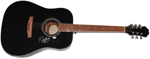 ג 'ניפר נטלס וקריסטיאן בוש חתמו על חתימה בגודל מלא גיבסון אפיפון גיטרה אקוסטית עם ג' יימס ספנס אימות