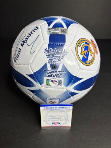 פלורנטינו פרז חתום על כדורגל כדורגל ריאל מדריד PSA AL45305 - כדורי כדורגל עם חתימה