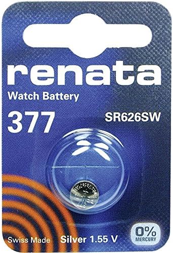 Renata Watch סוללה שוויצרית עשתה את Renata 377 או SR626SW או AG4 1.5V