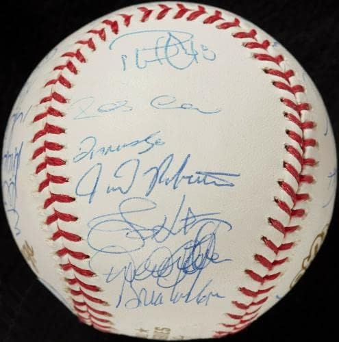 2009 קבוצת ינקי ניו יורק חתמה על סדרת העולם בייסבול דרק ג'טר שטיינר COA - כדורי בייסבול חתימה