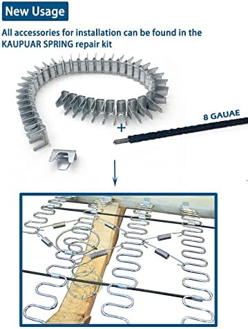 ריפוד קאופואר 6 סליל אביב 8 יחידות עבור מושב כיסא נדנדה ריפוד מחדש כורסא שיפוץ נדנדה סיעוד 15 מד