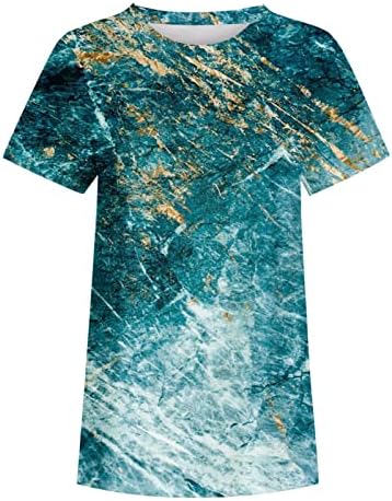 חולצות שרוול קצרות של נשים טשירטס שיש גרפיקה חולצות טשירט טשירט סתיו סתיו קז'ון סתיו 2023 C6