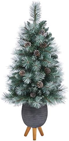 כמעט טבעי 3.5ft. קצה חלבית עץ חג המולד המלאכותי של קורומביה הקולומביה הבריטית עץ חג המולד מלאכותי באפור