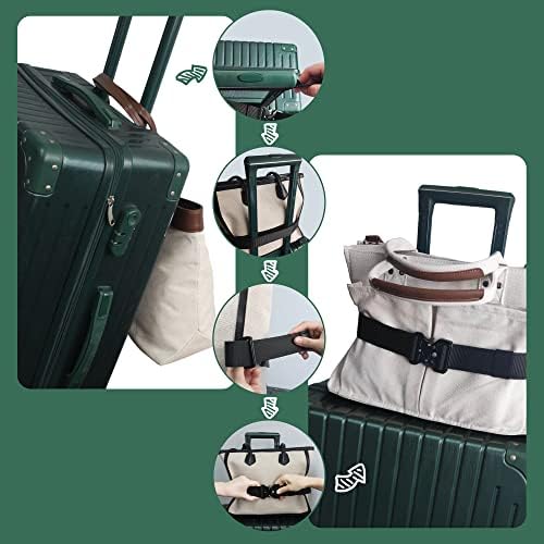 חגורת מזוודות, חגורת נסיעות למטען, רצועות מזוודות למזוודות, רצועת מזוודה, מסוגנן וניתן להתאמה הוסף רצועת