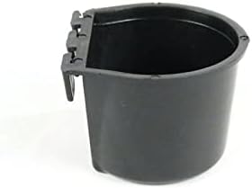 חנות החבלים / כוס הכלוב השחור מחזיקה 0.5 ליטר / 8 פל אונקיות לתליית מזון ומים לחיות מחמד