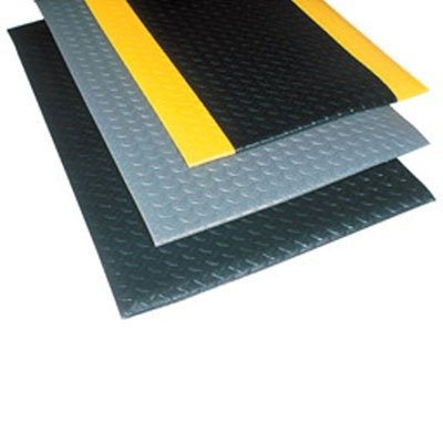 שטיח רצפה נוטרקס-2' על 6 ' יהלום סופ-טרד 419 שטיח רצפה - שחור וצהוב