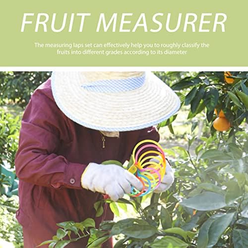 1 סט פלסטיק פירות קוטר מדידת הקפות פירות מדידת טבעת כלים עבור חוות מחוגה