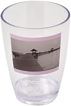מוצרי בית חוף ים ברור השיש פלסטיק אמבטיה כוס כוס מחזיק איפור מחזיק או מברשת שיניים מחזיק